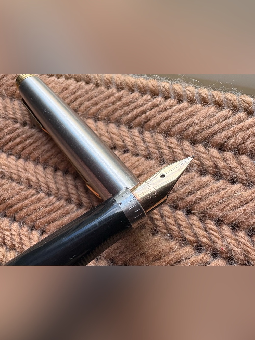 Vintage Parker 75 Flighter Fountain Pen - 14K Gold Nib - Made in USA